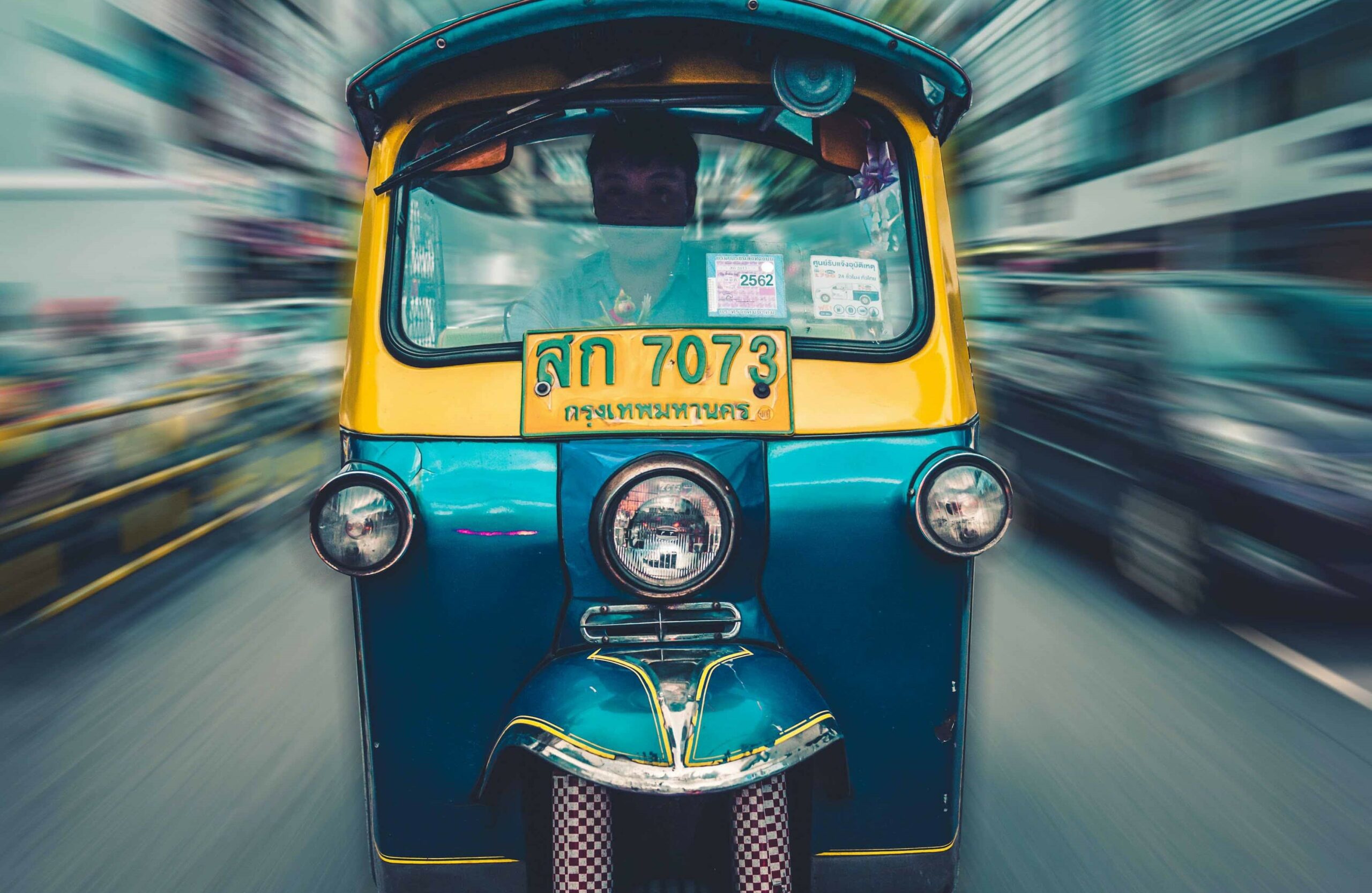 stock image of taxi in Thailand